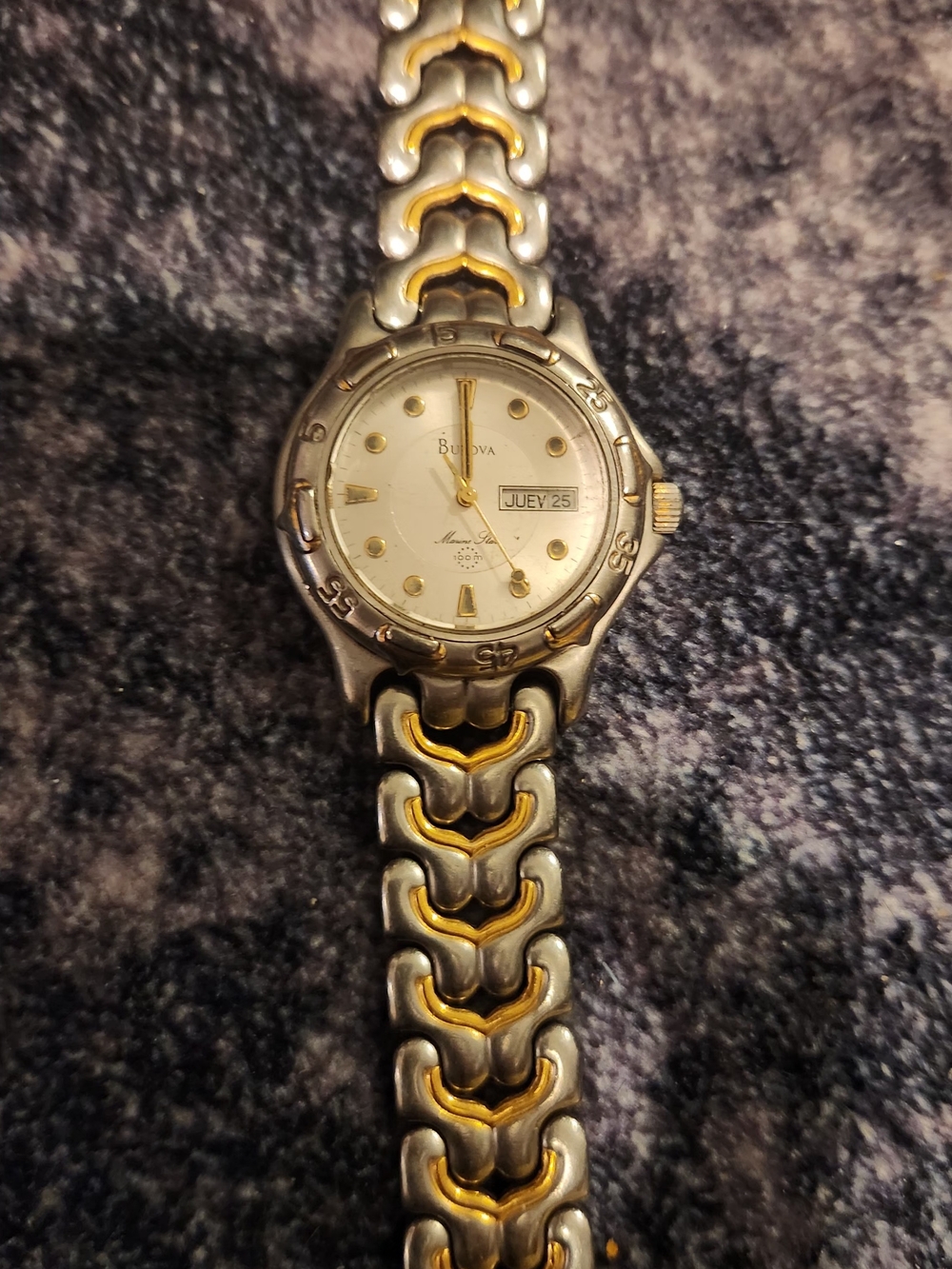 Bulova Two-Tone Bracelet Watch in Silver and Gold